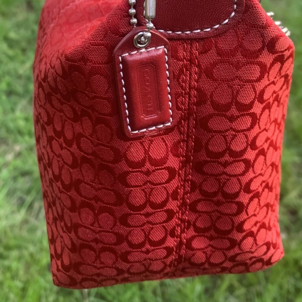 Coach Vintage Red Soho Hobo Bag - Picture 4 of 16